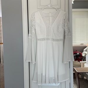 Lace White Dress